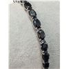 Image 1 : SILVER(15G) SAPPHIRE (20.5CT) BRACELET 7.5"