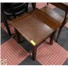 Image 1 : SOLID WOOD SIDE TABLE WITH DRAWER - MULTI-