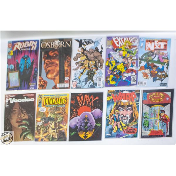#1 ISSUE COMIC LOT, MARVEL, DC, INDY, 10 BOOKS