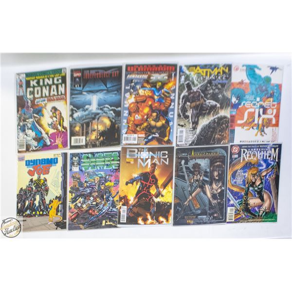 #1 ISSUE COMIC LOT, MARVEL, DC, INDY, 10 BOOKS