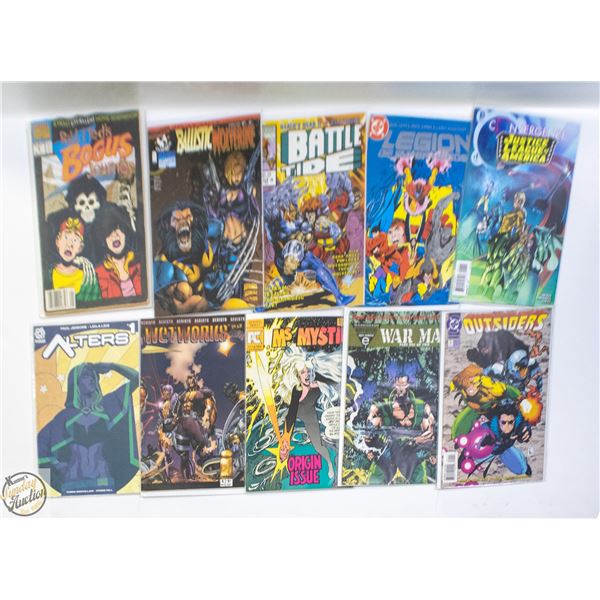 #1 ISSUE COMIC LOT, MARVEL, DC, INDY, 10 BOOKS