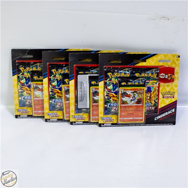 POLICE SEIZURE - 4 SEALED POKEMON BLISTER PACKS