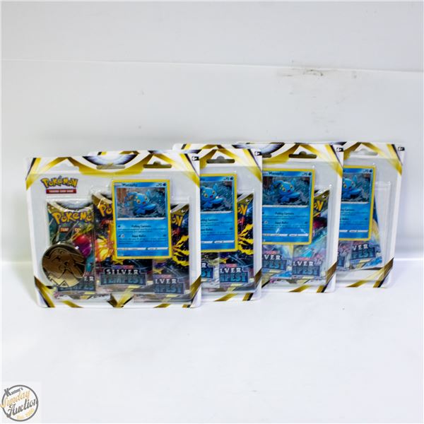 POLICE SEIZURE - 4 SEALED POKEMON BLISTER PACKS