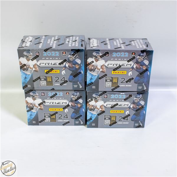 POLICE SEIZURE - 4 SEALED 2022 PANINI PRIZM FOOTBA