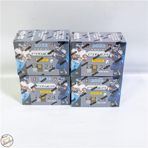 POLICE SEIZURE - 4 SEALED 2022 PANINI PRIZM FOOTBA