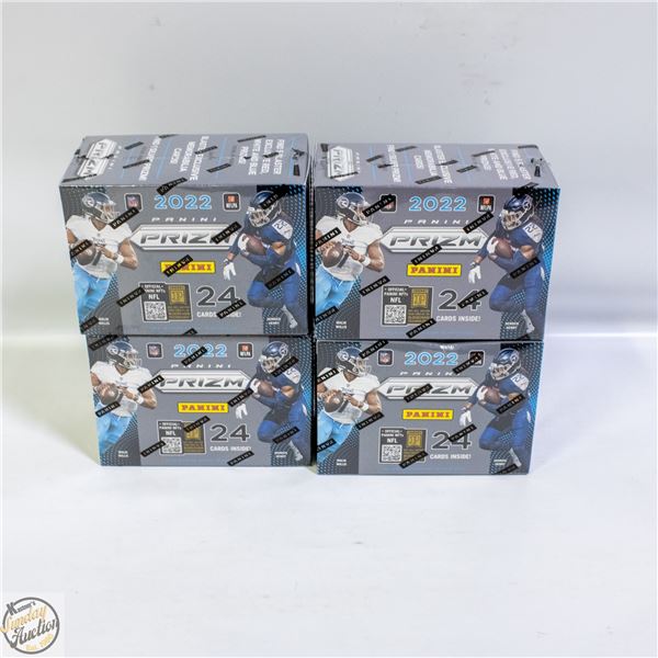 POLICE SEIZURE - 4 SEALED 2022 PANINI PRIZM FOOTBA