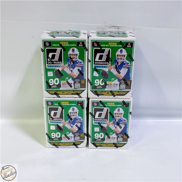 POLICE SEIZURE  - 4 SEALED 2022 DONRUSS FOOTBALL