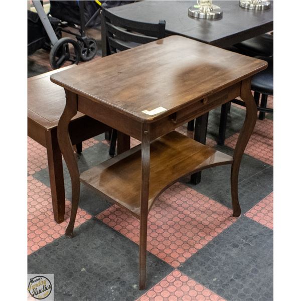 ANTIQUE POWDER TABLE 28"W 20"D 30"H