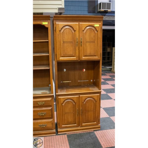 NADEAU CABINET W/ ROLL OUT SHELVES 30"W 17"D 76"H