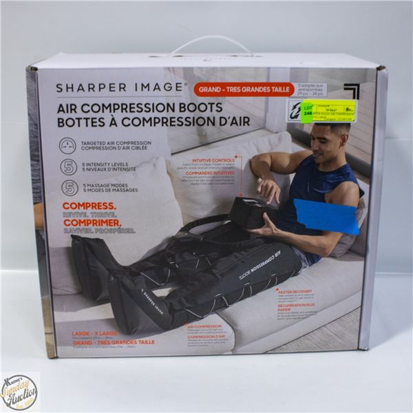 SHARPER IMAGE AIR COMPRESSION BOOTS LARGE