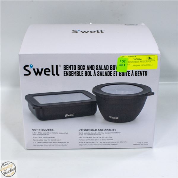 S'WELL BENTO BOX AND SALAD BOWL KIT
