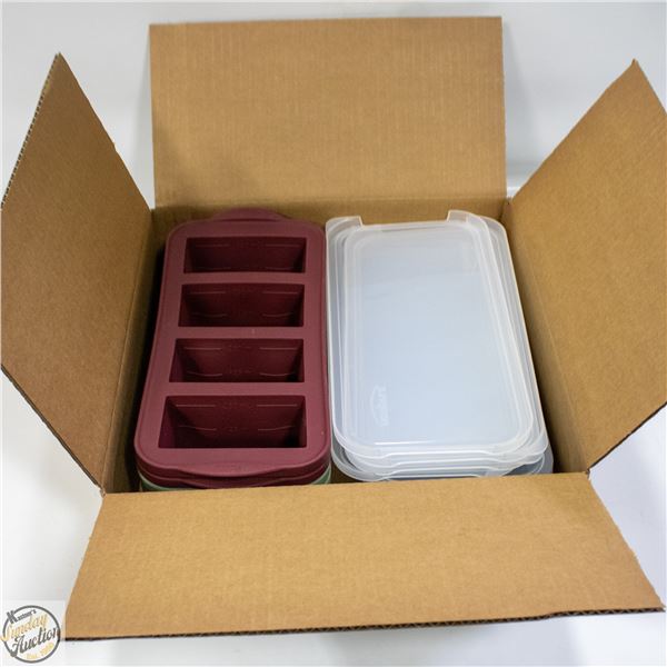 REPACKED 5PK TRUDEAU FOOD CUBE CONTAINERS