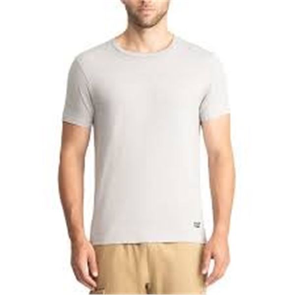 NEW 4PK CAT CREW T-SHIRTS WHITE LARGE