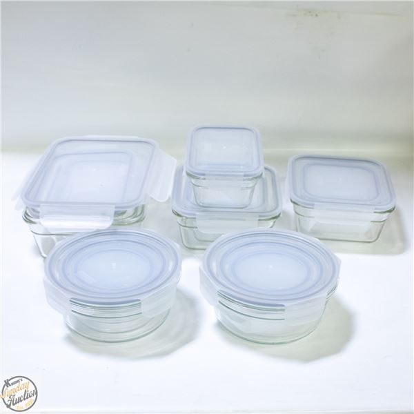 REPACKED 28PC GLASSLOCK STORAGE CONTAINERS