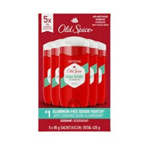 5 X 85G OLD SPICE PURE SPORT DEODORANT