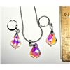 Image 1 : 20)  BAROQUE CUT RAINBOW IRRIDESCENT