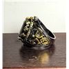 Image 2 : 4)  SILVER & GOLD TONE WITH NATURAL TIGER'S