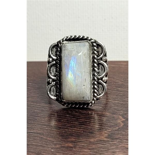 8)  RECTANGULAR CUT NATURAL MOONSTONE