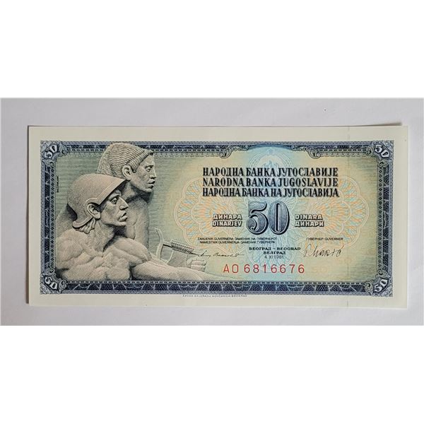 24)  FROM 1978 YUGOSLAVIA, 50 DINARA