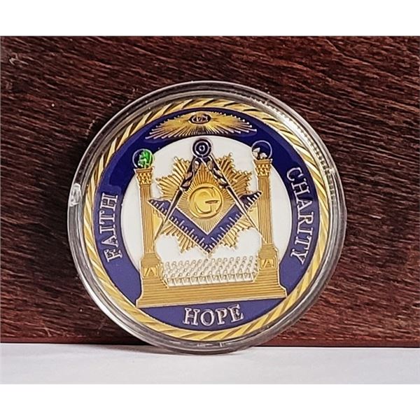 28) ENCAPSULATED GOLD TONE WITH NAVY