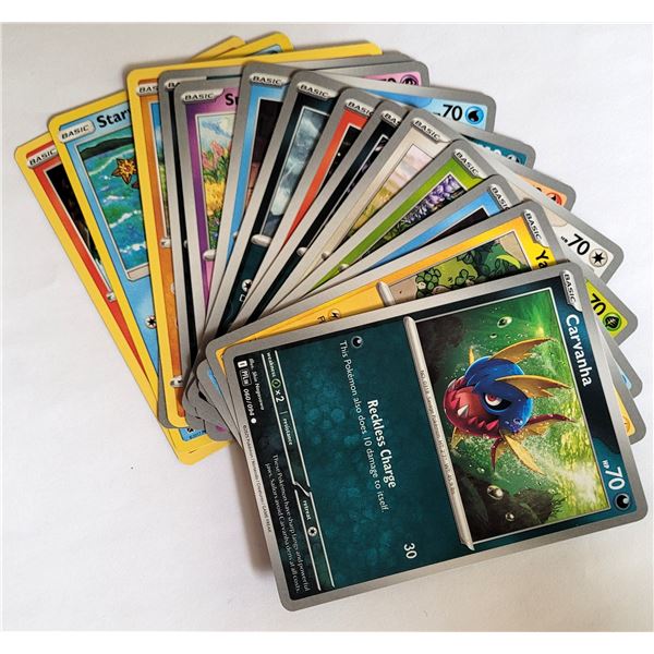16) LOT OF 15 BASIC POKEMON TRADING