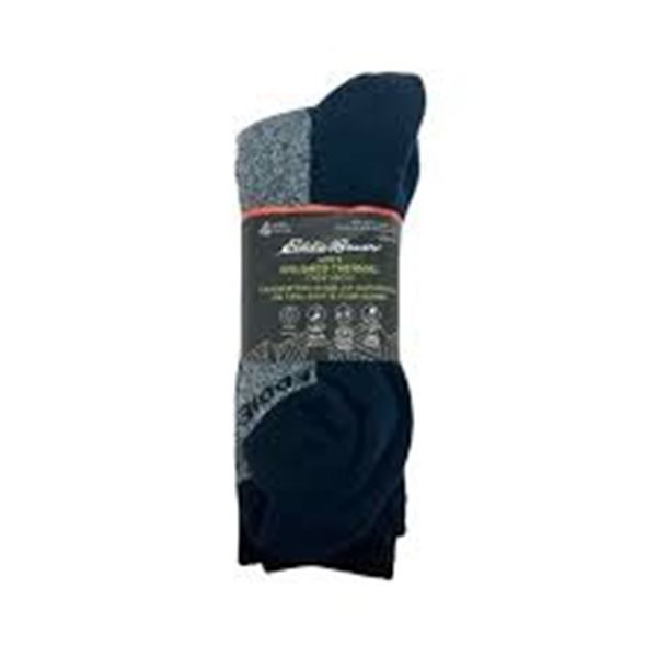 NEW EDDIE BAUER 4 PAIRS MENS THERMAL CREW SOCKS