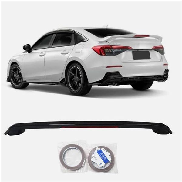NEW 11 GEN CIVIC SEDAN REAR WING TRIM GLOSS BLACK