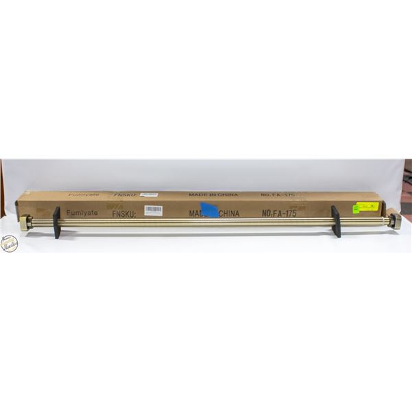 NEW SINGLE CURTAIN ROD BRONZE 42-72"