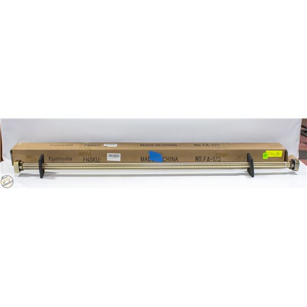 NEW SINGLE CURTAIN ROD BRONZE 42-72"