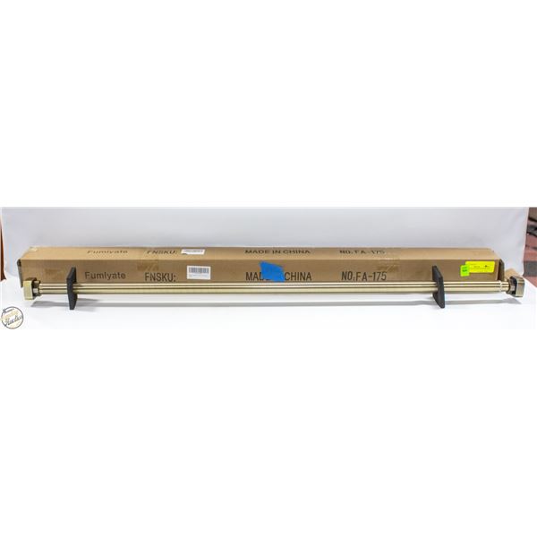NEW SINGLE CURTAIN ROD BRONZE 42-72"
