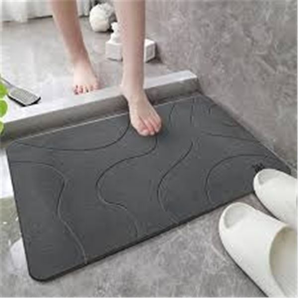 NEW HOMBLIZZ BATH STONE MAT 24" X 16"