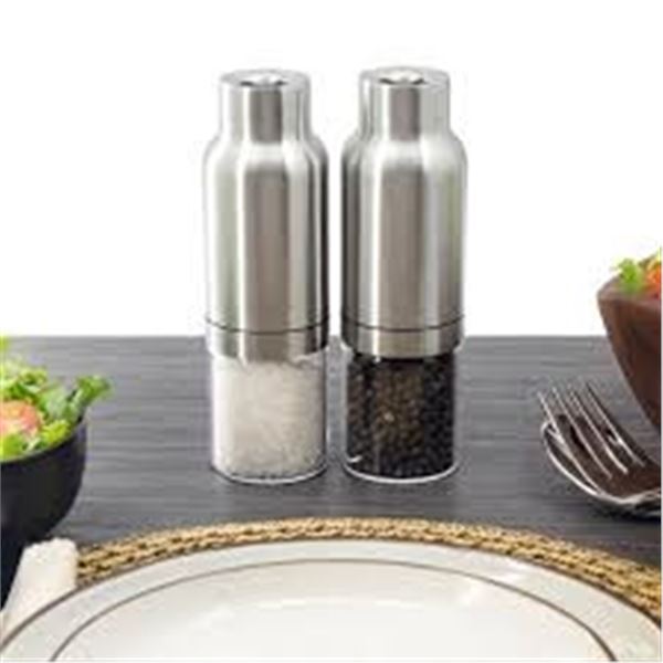 2 X 160G KAMESTEIN SALT & PEPPER GRAVITY GRINDERS