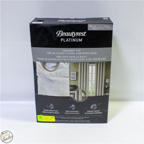BEAUTYREST PLATINUM 2PK BLACKOUT PANELS 52 X 90"