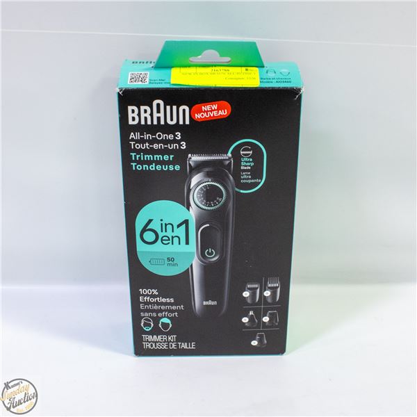 NEW IN BOX BRAUN ALL-IN-ONE 3