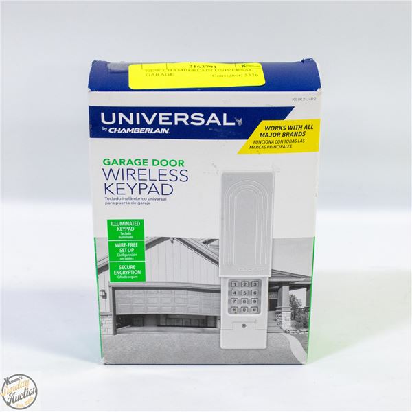 NEW CHAMBERLAIN UNIVERSAL GARAGE