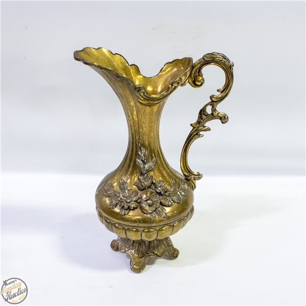 VINTAGE BRASS PITCHER EWER