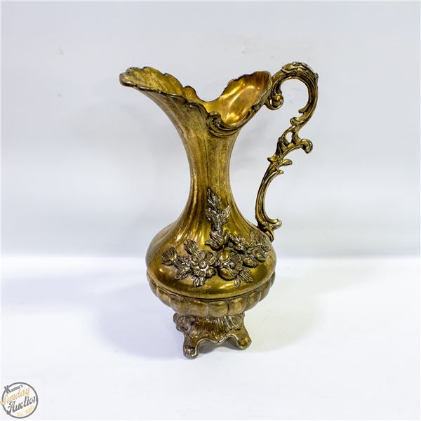 VINTAGE BRASS PITCHER EWER