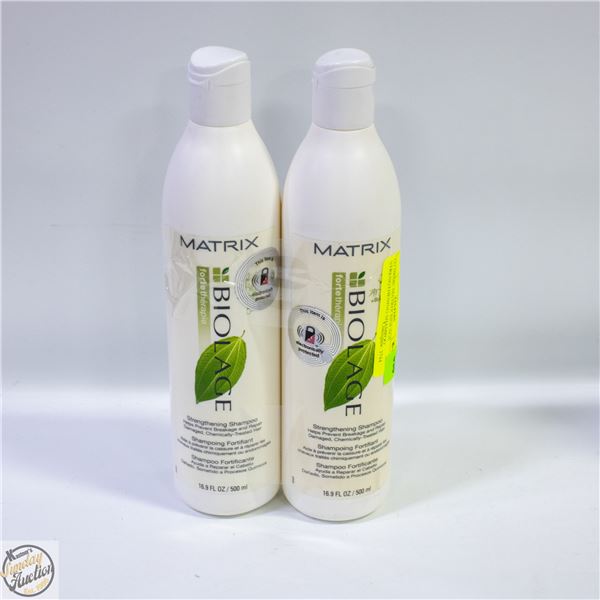 (2) 500ML MATRIX BIOLAGE STRENGTHENING SHAMPOO
