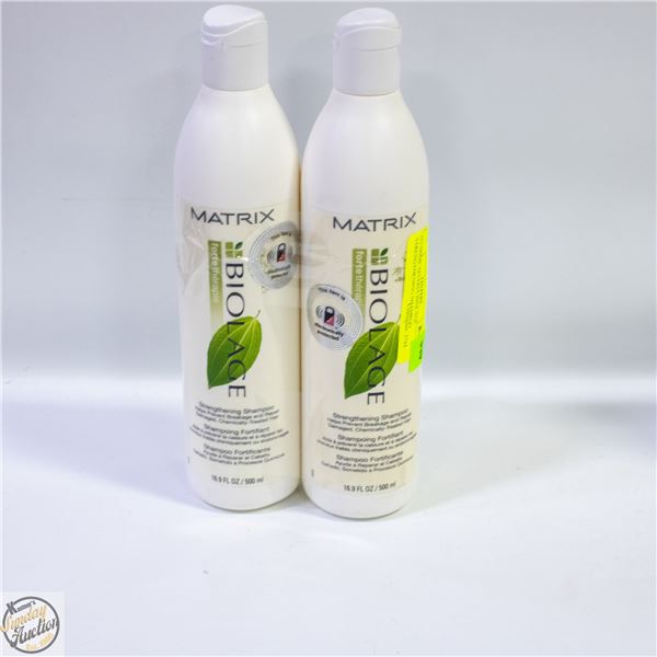 (2) 500ML MATRIX BIOLAGE STRENGTHENING SHAMPOO