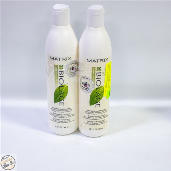 (2) 500ML MATRIX BIOLAGE STRENGTHENING SHAMPOO
