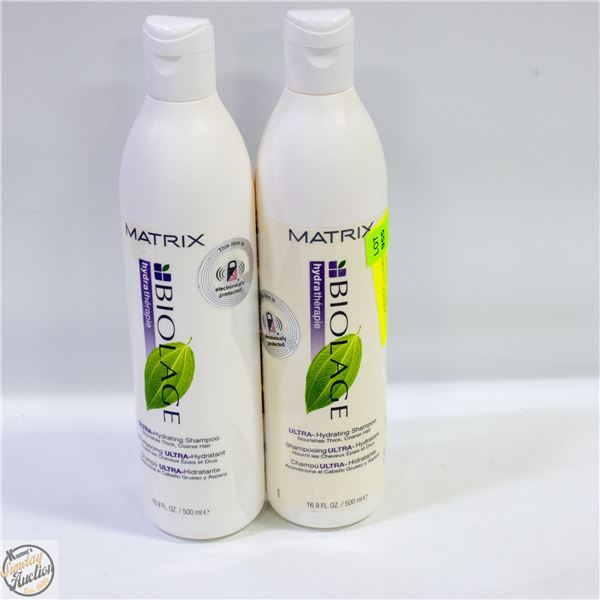 (2)X500ML MATRIX BIOLAGE ULTRA-HYDRATING SHAMPOO
