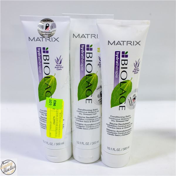 (3) MATRIX BIOLAGE MOISTURE CONDITIONING BALM FOR