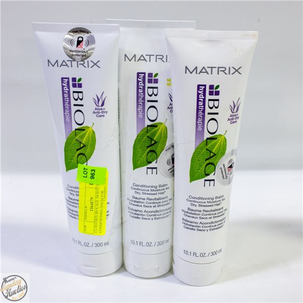 (3) MATRIX BIOLAGE MOISTURE CONDITIONING BALM FOR