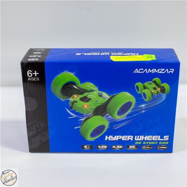 NEW HYPER WHEELS RC STUNT CRAZY CAR