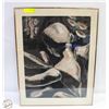 Image 1 : FRAMED ARTWORK PRINT FEATURING ABSTRACT