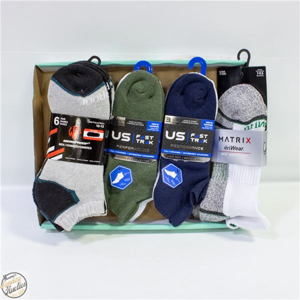 NEW 13 PAIR MEN'S LOW CUT