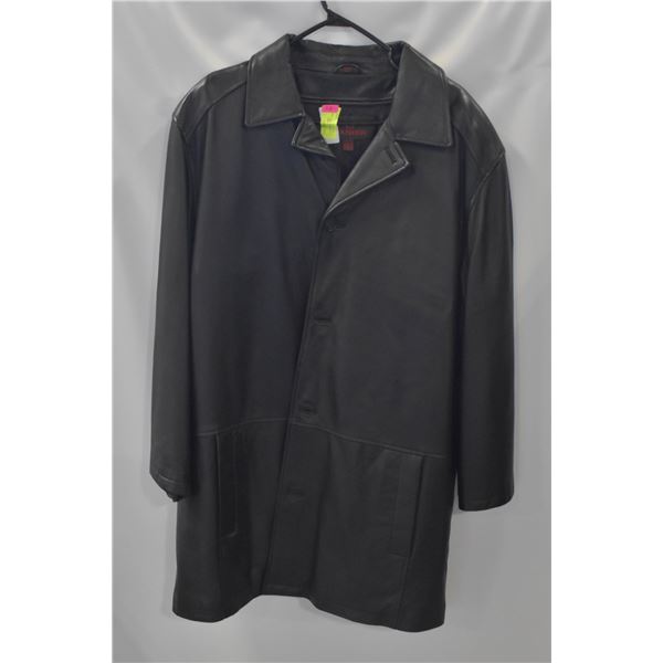 DANIER GENUINE LEATHER MEN'S CAR COAT SZ 2XL
