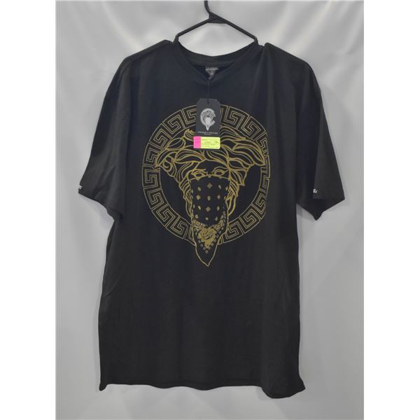 CROOKS & CASTLES T-SHIRT FEATURING A GOLD