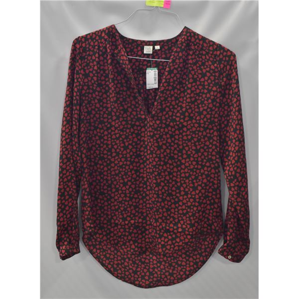 NEW DESIGNER HEART PRINT TOP SIZE SMALL