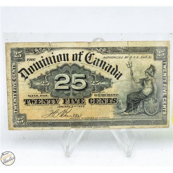 1900 DOMINION OF CANADA SHINPLASTER